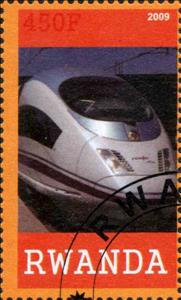 Stamp, High-Speed Trains, Cinderellas,  , Railways
