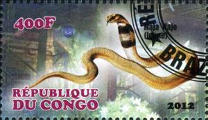 Stamp, Naja Haje, Cinderellas,  , Animals (Fauna), Snakes