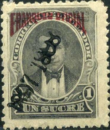 Officials overprinted 1897 1898