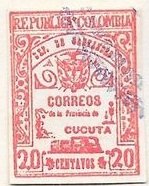 Stamp, Ornaments and Coat of Arms, Colombia,  , Coats of Arms, Locomotives