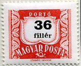 Stamp, Postage due, Hungary,  
