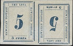 Se-tenant, Numeral 5, Hawaii,  