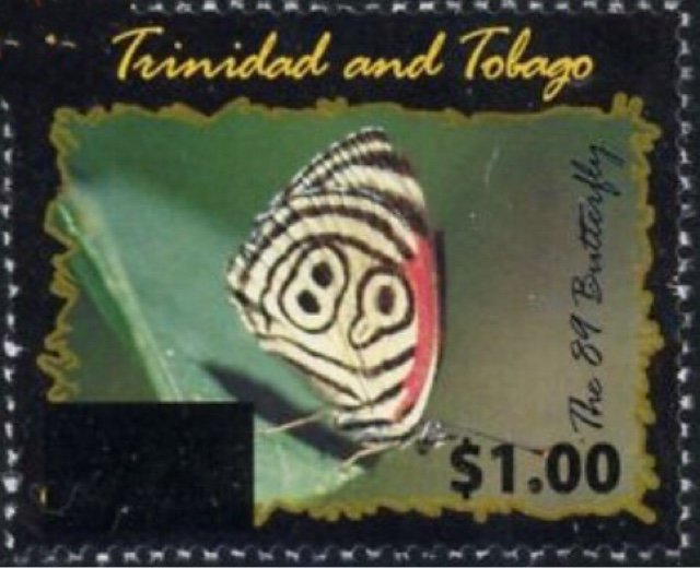 2017 Surcharge on 2002 Butterflies Stamp