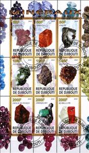 Mini Sheet, Mineraux, Cinderellas,  , Minerals