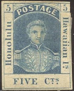 Stamp, King Kamehameha III Re-issue, Hawaii,  
