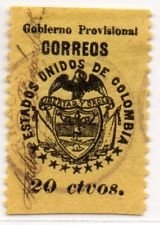 Stamp, Coat of Arms, Colombia,  , Coats of Arms