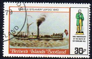 Stamp, 100th Anniversary of the death of Sir Rowland Hill, Cinderellas,  , Ships