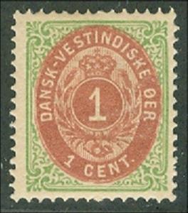 Stamp, Numeral of Value, Danish West Indies,  