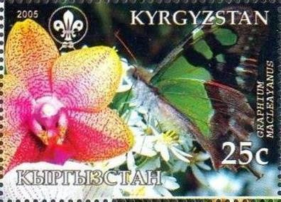 Stamp, Graphium macleayanus, Cinderellas,  , Animals (Fauna), Butterflies, Insects