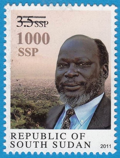 2017 Surcharges on 2011 Salva Kiir Stamp