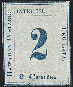 Stamp, Numeral 2, Hawaii,  