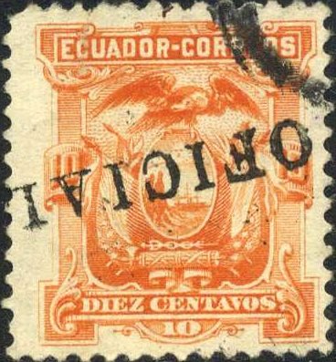 Overprinted 'OFICIAL'