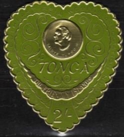 Stamp, Heart, Tonga,  , Hearts