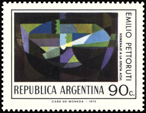 "Homenaje a la Gruta Azur" by Emilio Pettoruti