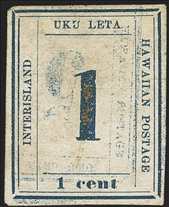 Stamp, Numeral 1, Hawaii,  
