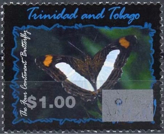 2017 Surcharge on 2002 Butterflies Stamp