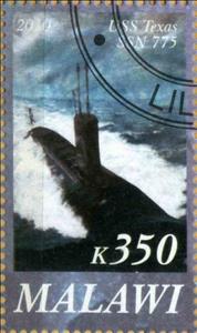 Stamp, USS Texas SSN 775, Cinderellas,  , Submarines