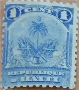 Stamp, Coat of Arms, Haiti,  