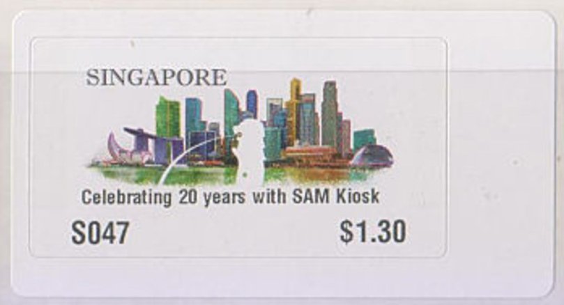Skyline of Singapore - 20th Anniversary SAM Kiosk