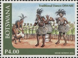 Stamp, Diware, Botswana,  , Dance, Folklore, Traditions