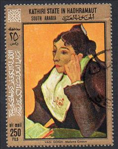 Stamp, Paintings by Vincent van Gogh, Aden - Protectorates,  , Art, Paintings