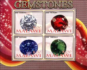 Mini Sheet, Gemstones, Cinderellas,  , Minerals