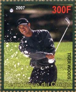 Stamp, Tiger Woods, Cinderellas,  , Golf, People, Sports