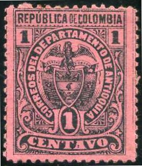 Stamp, Coats of Arms, Colombia,  , Coats of Arms