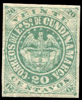 Stamp, Coat of Arms, Colombia,  , Coats of Arms