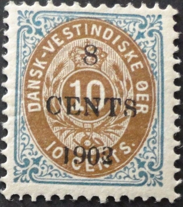 Numeral type surcharged