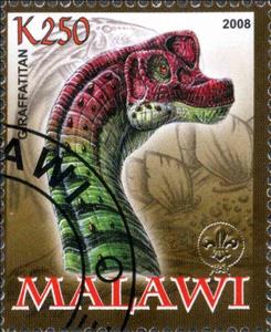 Stamp, Graffatitan, Cinderellas,  , Animals (Fauna), Dinosaurs