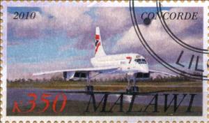 Stamp, Concorde, Cinderellas,  , Aircraft