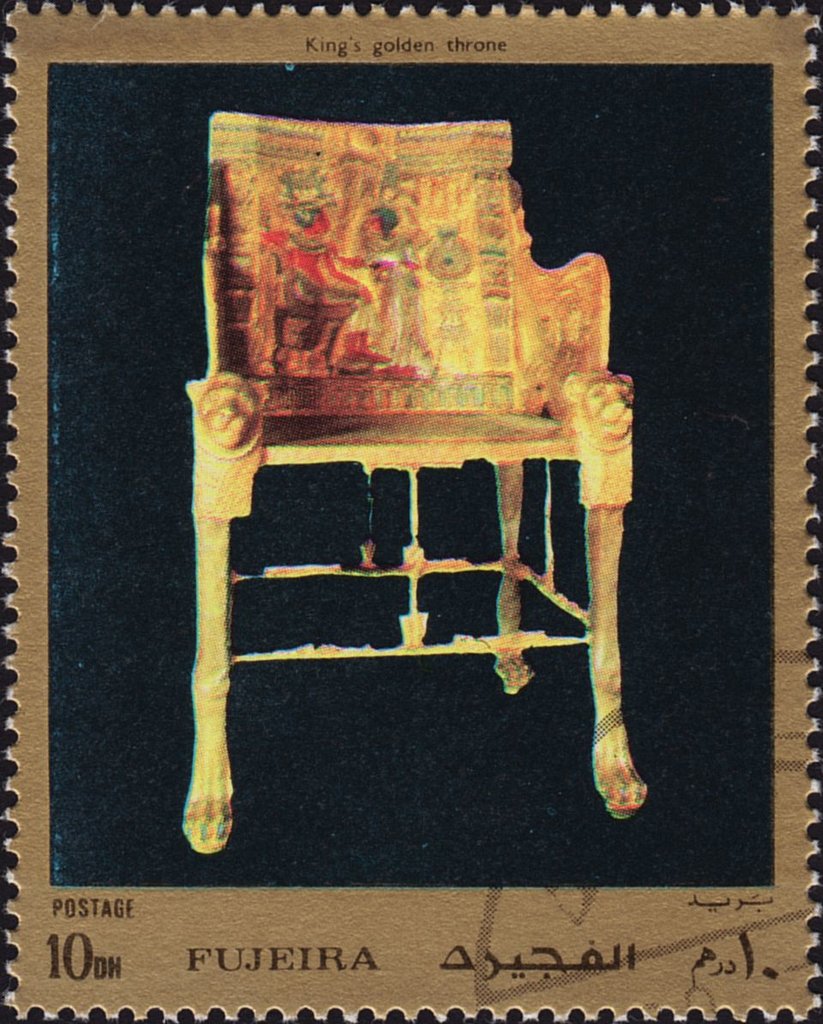 Tutankhamun's golden throne