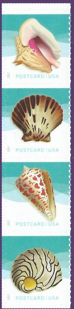 Seashells (Pane Stamps)