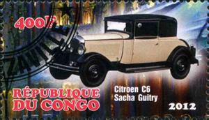 Stamp, Citroen C6 Sacha Guitry, Cinderellas,  , Cars