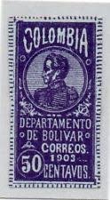 Stamp, Simón Bolivar, Colombia,  , Famous People, Freedom Fighters, Generals, Heads of State, Independency Activists, Men, Politicians