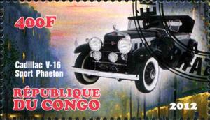 Stamp, Cadillac V-16 Sport Phaeton, Cinderellas,  , Cars