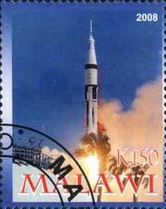 Stamp, 40th Anniversary of Apollo 7 1968-2008, Cinderellas,  , Anniversaries and Jubilees, Spacecrafts