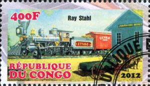 Stamp, Ray Stahl, Cinderellas,  , Locomotives, Railways