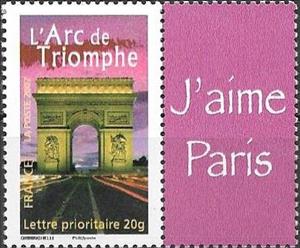 Se-tenant, Arc de triomphe - Paris, France,  , Monuments, Tourism
