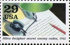Headphones, coded messages (Allies decipher secret enemy cod
