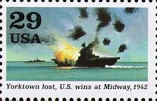 Yorktown lost, U.S. wins at Midway
