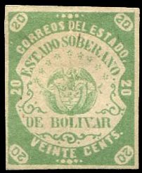 Stamp, Coats of Arms, Colombia,  , Coats of Arms