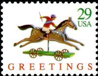 Stamp, Rocking Horse, United States of America,  , Toys
