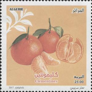 Stamp, Fruits & Vegetables of Algeria, Algeria,  , Fruits, Plants (Flora)