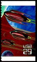 Stamp, Space Fantasy, United States of America,  