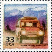 Stamp, Century - 1990's: Sport Utility Vehicles, United States of America,  