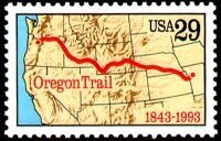 Map of Oregon Trail