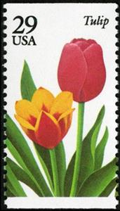 Stamp, Tulip, United States of America,  , Flowers, Plants (Flora), Tulips