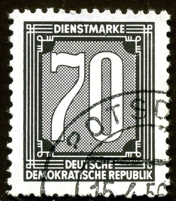 Official Stamps for Administration Post A (ZKD) (I) Reprint